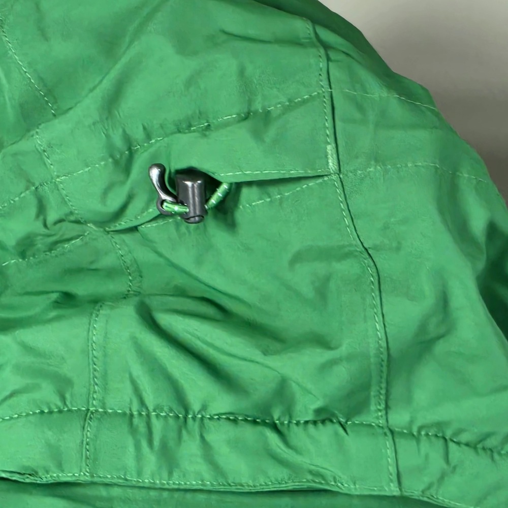 Lands End Squall Jacket Kids L 14-16 Green Good Waterproof Fleece Lined Hooded - Picture 11 of 16
